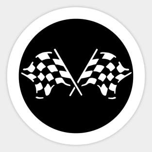 checkered flags Sticker